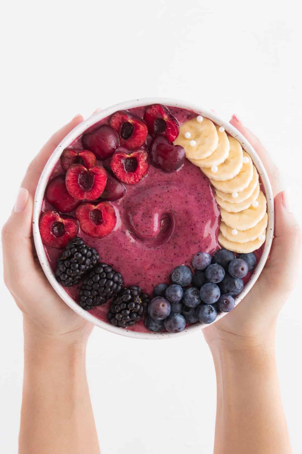 Cherry Berry Smoothie Bowl - Purely Kaylie