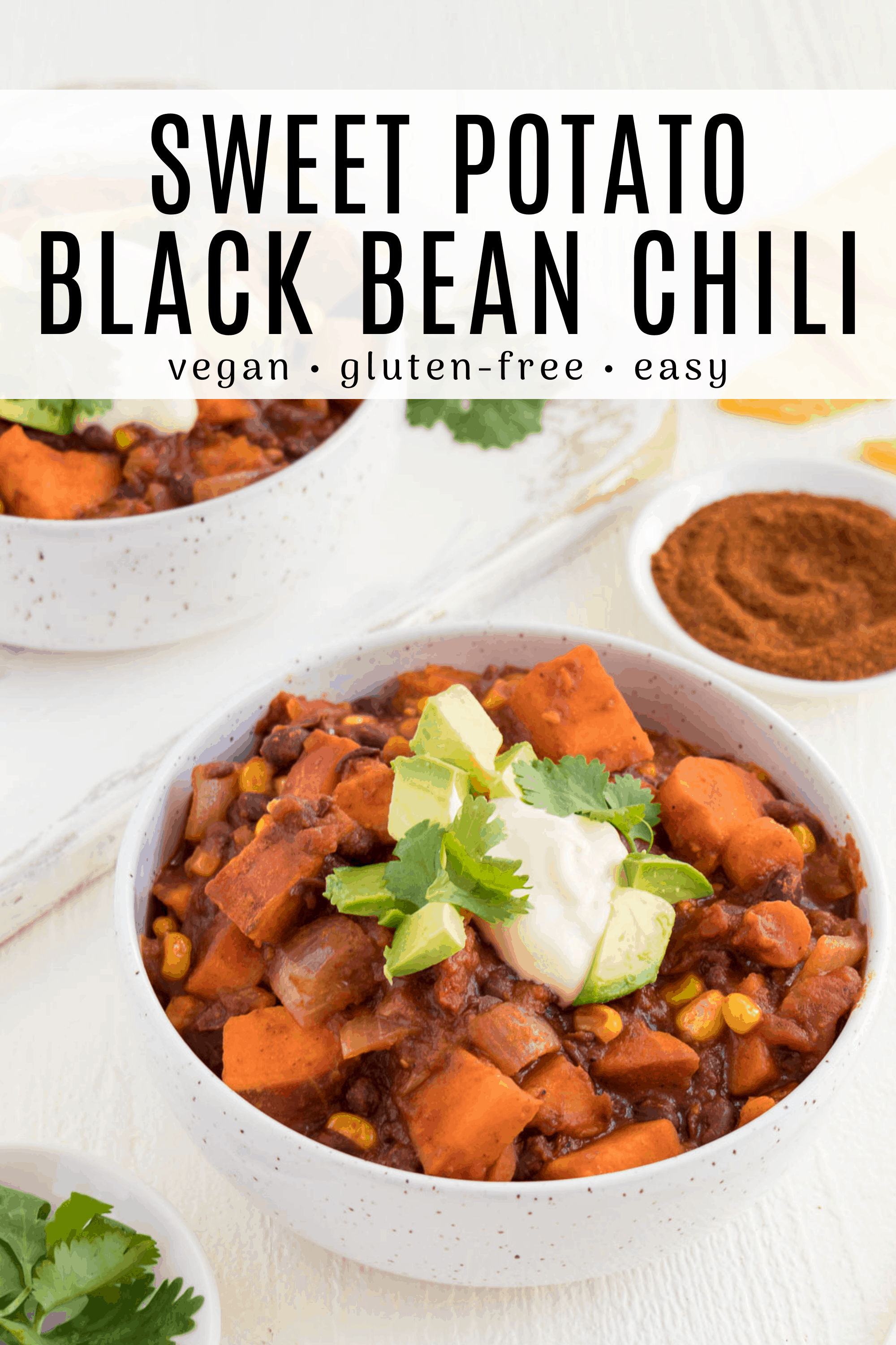Vegan Sweet Potato Black Bean Chili - Purely Kaylie