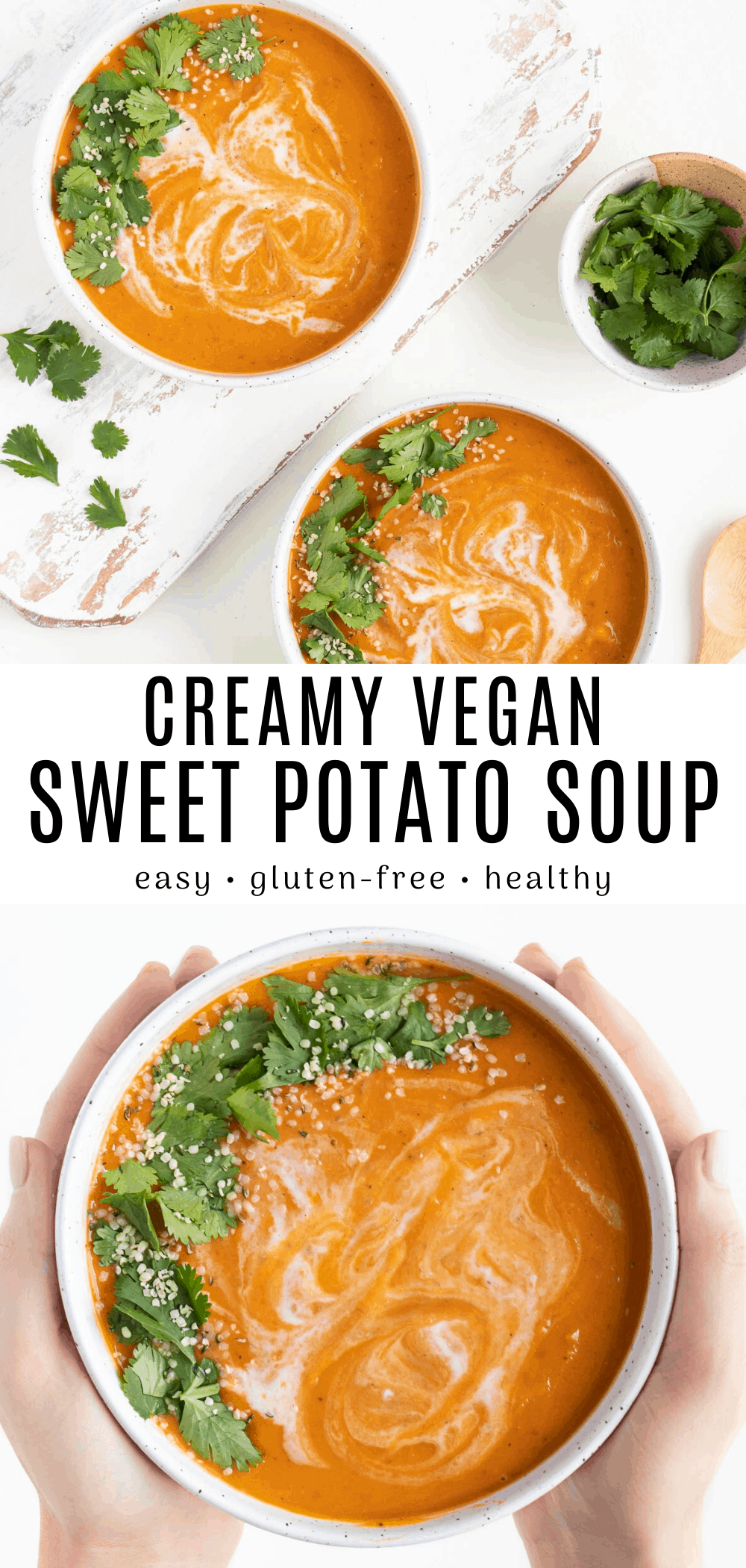 Creamy Vegan Sweet Potato Soup - Purely Kaylie