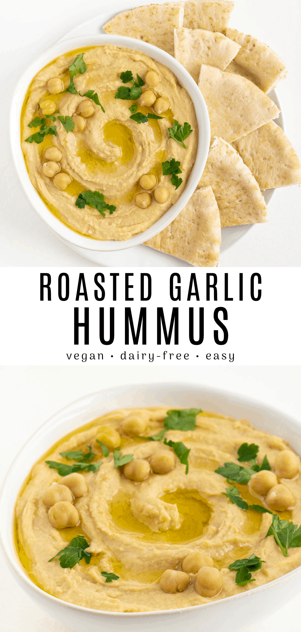 Roasted Garlic Hummus - Purely Kaylie