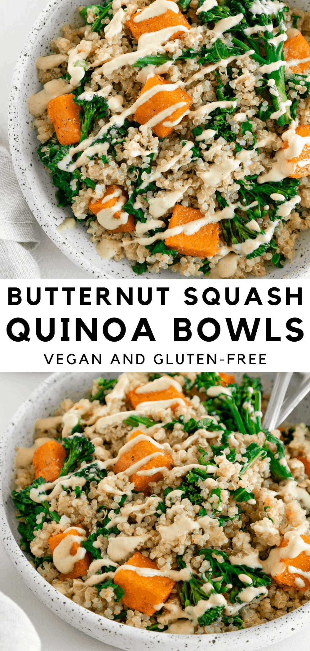 Butternut Squash Quinoa Bowls - Purely Kaylie