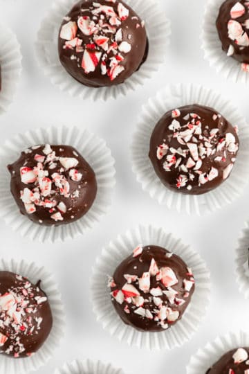 Healthy Chocolate Peppermint Truffles - Purely Kaylie