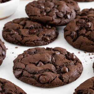 Double Chocolate Chip Cookies With Chocolate Chunks Recipe
