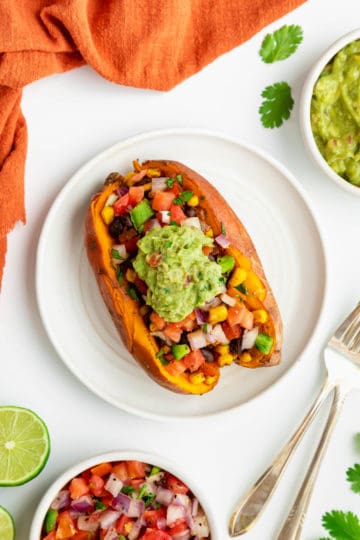 Mexican Stuffed Sweet Potatoes - Purely Kaylie