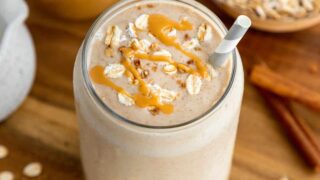 Peanut Butter Oatmeal Smoothie for Weight Loss - Vegan & Dairy Free!