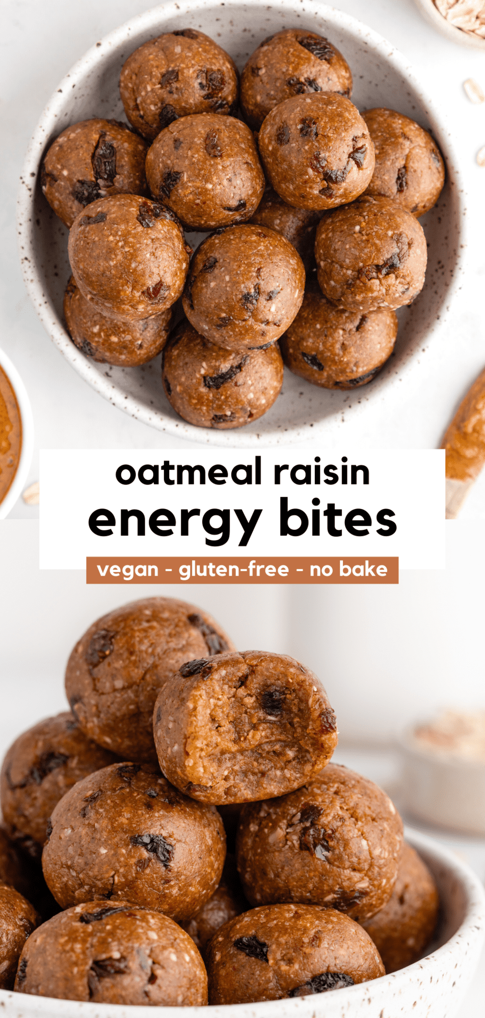 Oatmeal Raisin Energy Bites - Purely Kaylie